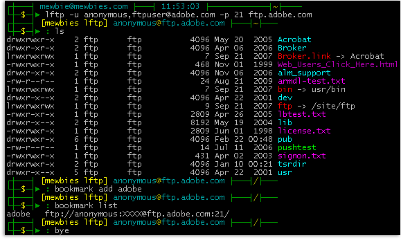 install ftp command line mac