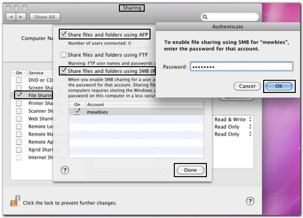 Mac Share Folders
